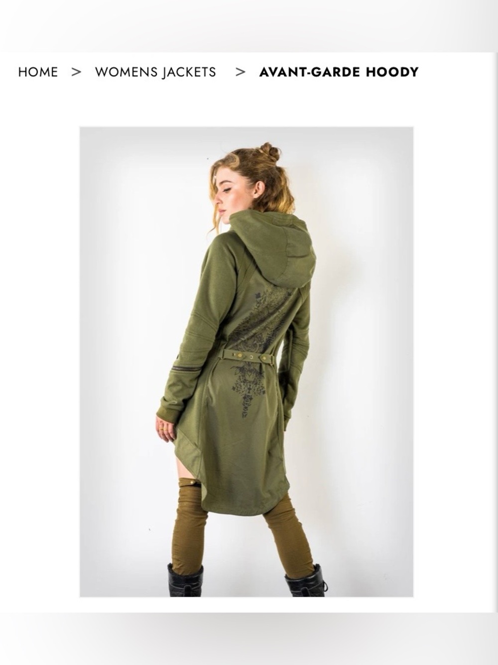 Hoody Jacket - Olive Green - Picture 3 of 13
